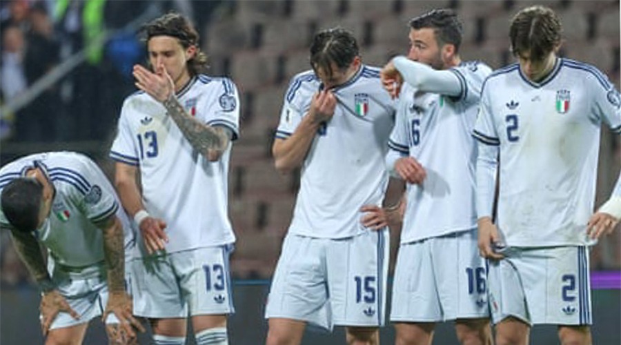 তৃতীয় বারের মতো বিশ্ব খেলা হচ্ছে না ৪ বারের চ্যাম্পিয়ন ইতালির