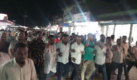 নজরুল মোল্লা জেলা পরিষদের প্রশাসক হওয়ায় আনন্দ মিছিল