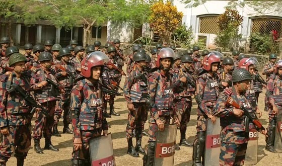জাতীয় সংসদ নির্বাচনে ১৬ প্লাটুন বিজিবি মোতায়েন