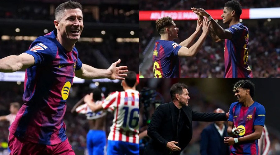 অ্যাতলেটিকোর সাথে জয় পেলো বার্সা