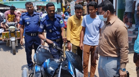 বাগমারার মচমইল পাম্পে অভিযান, জরিমানা