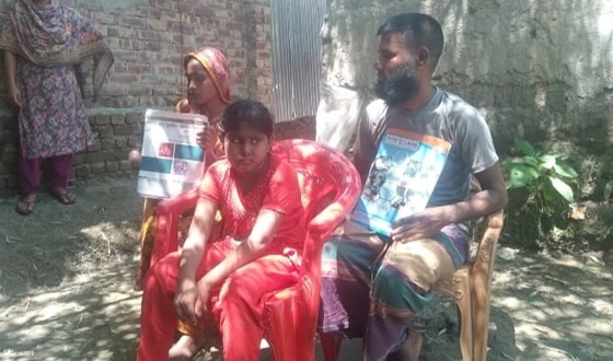 চিকিৎসার অর্থের অভাবে মৃত্যুর সঙ্গে লড়ছে মাদ্রাসা ছাত্রী উম্মে হানী