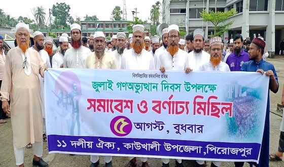 কাউখালীতে জামায়েত ইসলামীর মিছিল