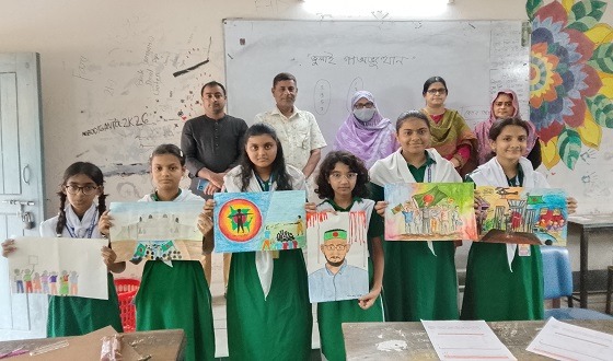 বিন্দুবাসিনী সরকারি বালিকা উচ্চ বিদ্যালয়ে গণঅভ্যুত্থান দিবস পালিত