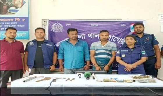 শরণখোলায় মাদকের বিরুদ্ধে অভিযানে কারবারিসহ গ্রেপ্তার ১০