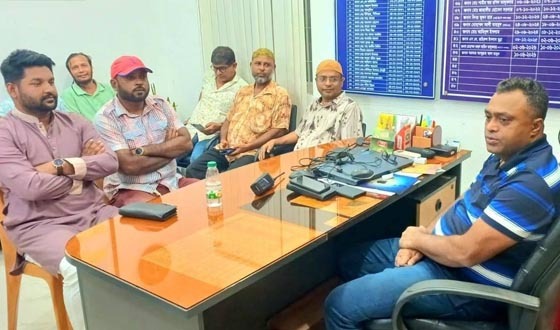 শ্রীমঙ্গলে সাংবাদিকদের সঙ্গে নবাগত ওসির মতবিনিময়