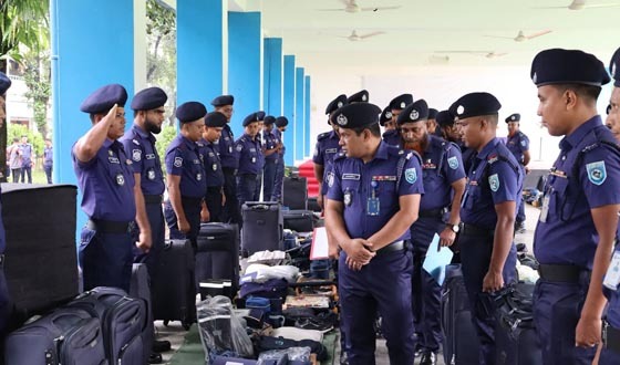 নীলফামারী জেলা পুলিশের কিট প্যারেড অনুষ্ঠিত