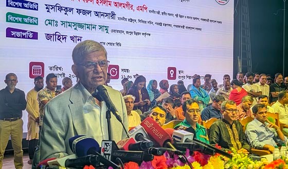 হাসিনা যে ভাষায় কথা বলতেন, বিরোধীদল সেই ভাষায় কথা বলছে: মির্জা ফখরুল