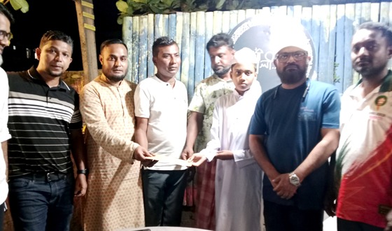 নূর হোসেনের পাশে ত্রিশাল মানবকল্যাণ ফাউন্ডেশন