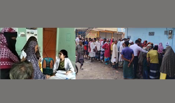 বুধহাটায় ফ্রি চক্ষু চিকিৎসা ক্যাম্পে ৩ শতাধিক রোগীর চিকিৎসা
