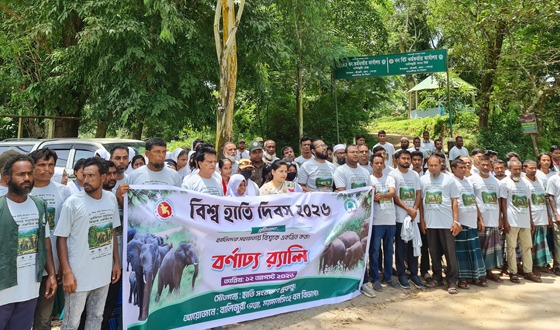 শেরপুরের গারো পাহাড়ে বিশ্ব হাতি দিবস পালিত