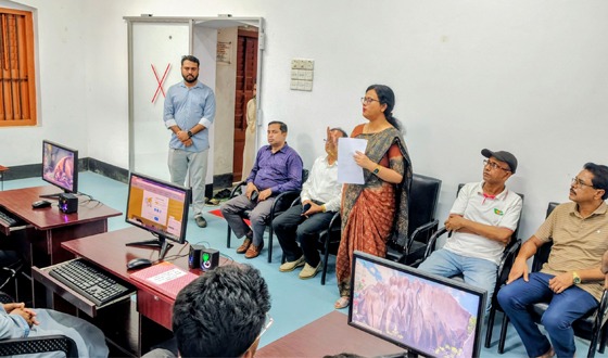 শেরপুর পৌরসভায়  শিশু কিশোরদের কম্পিউটার প্রশিক্ষণ