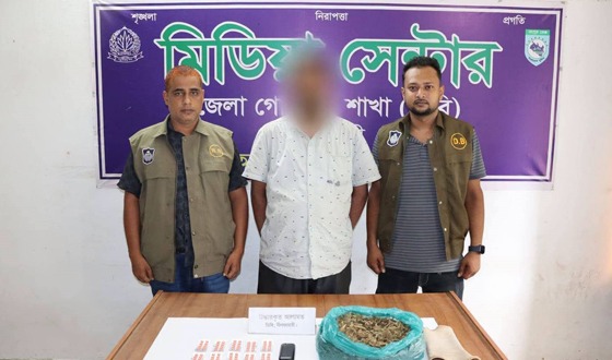 ডিবির অভিযানে সৈয়দপুরে মাদক ব্যবসায়ী আটক