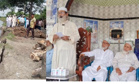 বুধহাটায় ভার্নারেবল এলাকা পরিদর্শনে এমপি রবিউল বাশার