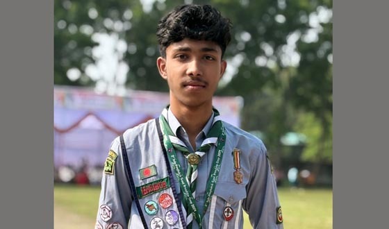জাতীয় অ্যাডভেঞ্চার ক্যাম্পে মুন্সিগঞ্জের প্রতিনিধিত্ব করছেন হাসিবুর
