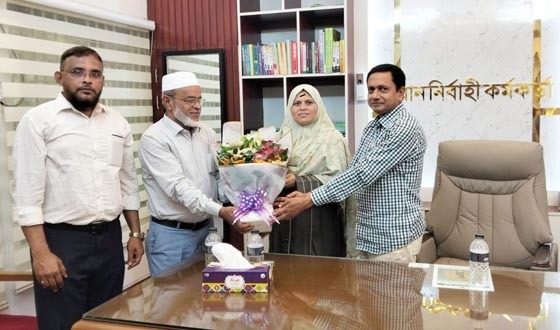 চাঁদপুর জেলা পরিষদ অফিস পরিদর্শনে স্থানীয় সরকার বিভাগ পরিচালক