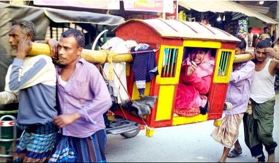 চরভদ্রাসনে দেখা মিলল হারিয়ে যাওয়া পালকি ঐতিহ্য