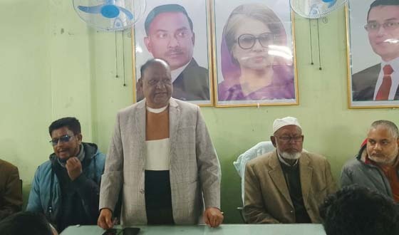 ধামইরহাটে সাংবাদিকদের সাথে সামসুজ্জোহা খানের মতবিনিময়