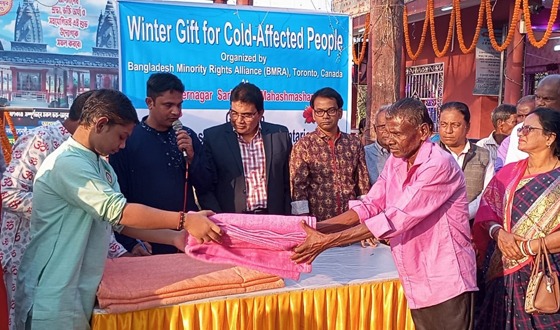 কমলগঞ্জে শীতবস্ত্র বিতরণ