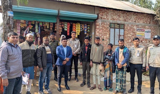 ঝিনাইগাতীতে মাদক সেবনের অভিযোগে ৪ জনের কারাদণ্ড