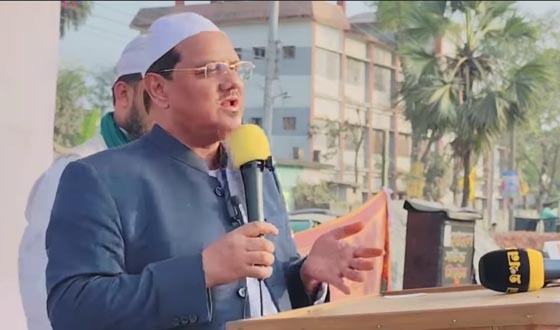 ইনসাফ প্রতিষ্ঠার জন্য হাত পাখা প্রতিক নিয়ে এসেছি: চরমোনাই পীর