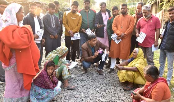 রাজশাহী-২ আসনে বিএনপির মনোনীত প্রার্থীর পক্ষে গণসংযোগ