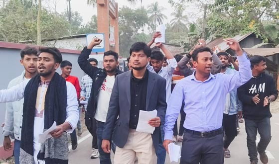 বাবুগঞ্জে লাঙ্গল প্রতীকের পক্ষে গণসংযোগ