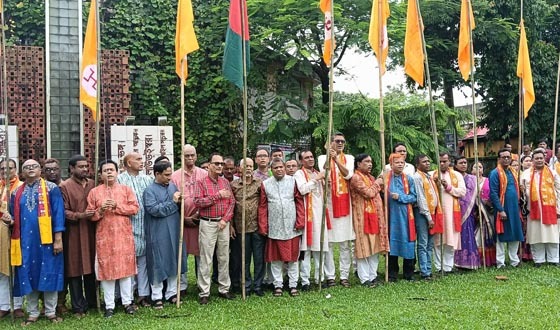 সনাতনীদের অধিকার আদায়ে পূজা উদযাপন পরিষদ কাজ করছে: বাসুদেব
