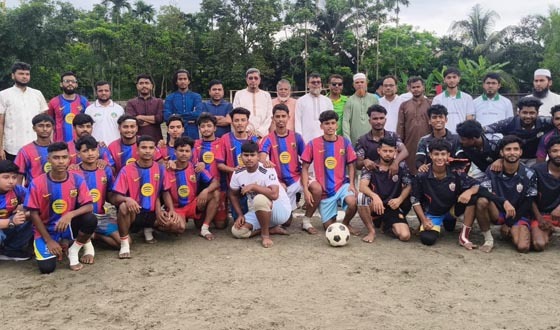 লক্ষ্ণীপুরে জুলাই স্মৃতি ফুটবল টুর্নামেন্ট উদ্বোধন