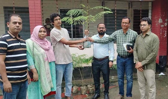 আমতলীতে গাছের চারা বিতরণ