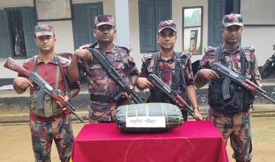 শ্রীবরদী সীমান্তে ভারতীয় গাঁজা উদ্ধার