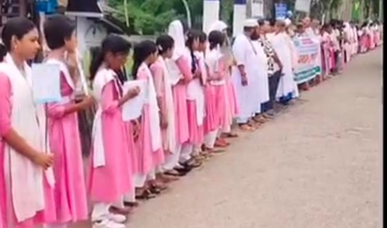 নাজিরপুরে মাদকের বিরুদ্ধে মানববন্ধন ও পথসভা