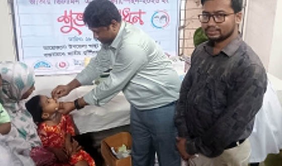 বরিশালে উৎসবমুখর পরিবেশে ভিটামিন এ প্লাস ক্যাম্পিং