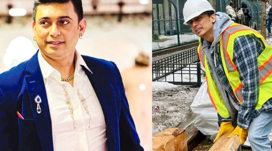 বিদেশে শ্রমিকের কাজ করছেন জায়েদ খান!