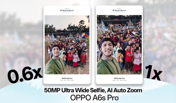 এআই অটো জুম ফিচারে অপোর নতুন এ৬এস প্রো