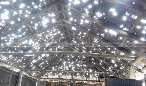 কালবৈশাখী ও শিলাবৃষ্টিতে লণ্ডভণ্ড লালমনিরহাট