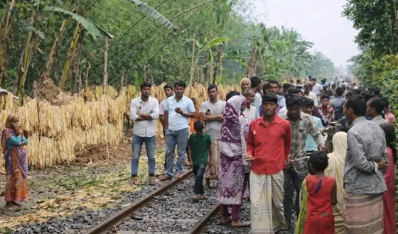 কালীগঞ্জে ট্রেনে কাটা পড়ে মানসিক ভারসাম্যহীন বৃদ্ধের মৃত্যু