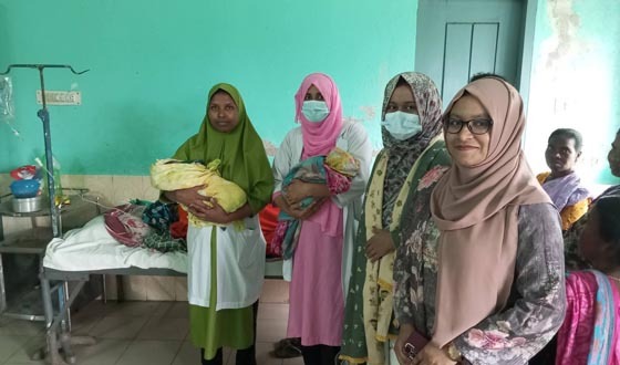 বিরল উপজলা স্বাস্থ্য কমপ্লেক্সে দুই নবজাতক শিশুর জন্ম