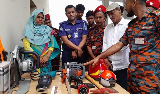 নাসিরনগরে ফায়ার সার্ভিস ও সিভিল ডিফেন্স সপ্তাহ পালিত
