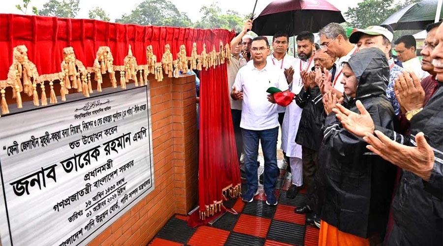 ফেনীতে ১,৫৪২ কোটি টাকার মুহুরী-কহুয়া প্রকল্প উদ্বোধন প্রধানমন্ত্রীর