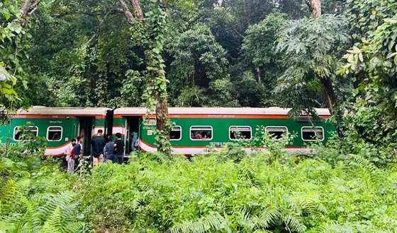লাউয়াছড়ায় ট্রেনের হুক খুলে বগি বিচ্ছিন্ন, ৪ ঘণ্টা ট্রেন চলাচল বন্ধ