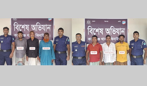 কালীগঞ্জ নিষিদ্ধ  আ’লীগের ছয় নেতাকর্মী গ্রেফতার