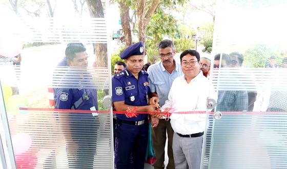 রাঙ্গামাটি ফিশারী বাঁধে পুলিশ বক্স হস্তান্তর