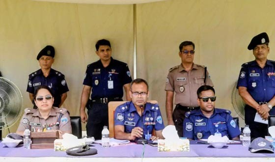 চাঁদপুর জেলা পুলিশ লাইন্সে বিভাগীয় পদোন্নতি পরীক্ষা