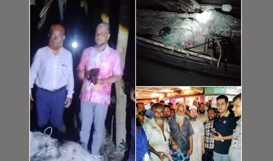 চাঁদপুরে মা ইলিশ রক্ষায় কঠোর অভিযান, জরিমানা, কারেন্ট জাল ধ্বংস