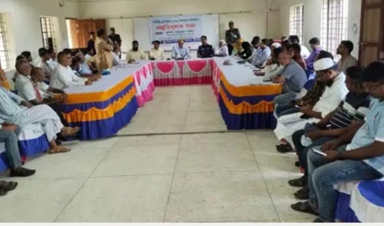 দক্ষিণ গফরগাঁওয়ে দুর্গাপূজা উদযাপন উপলক্ষে প্রস্তুতি সভা