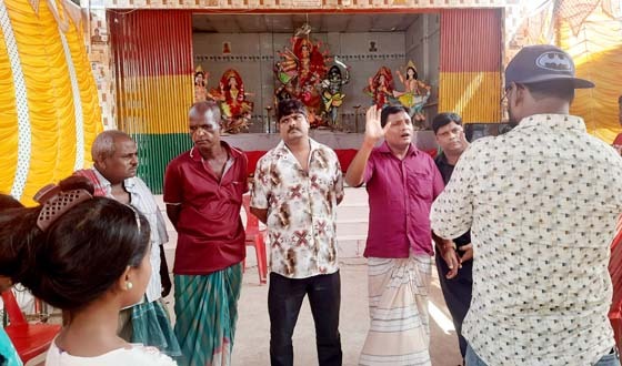 সৈয়দপুরে সুন্দর সাজে হরিজন কলোনির দুর্গোৎসব