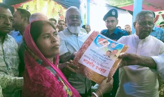 দৌলতখানে পূজা মন্ডপ পরিদর্শনে হাফিজ ইব্রাহিম এমপি