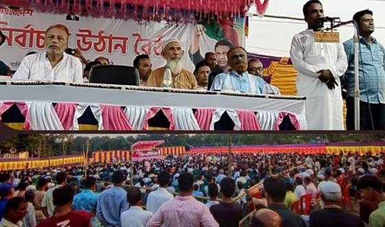 দক্ষিণ গফরগাঁওয়ে চেয়ারম্যান প্রার্থী নাসিরের উঠান বৈঠক জনসভায় রূপ