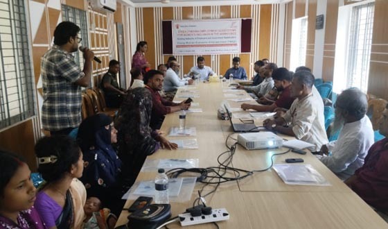 আশাশুনিতে নারীর আত্মকর্মসংস্থানের সুযোগ সৃষ্টি সম্পর্কিত সভা